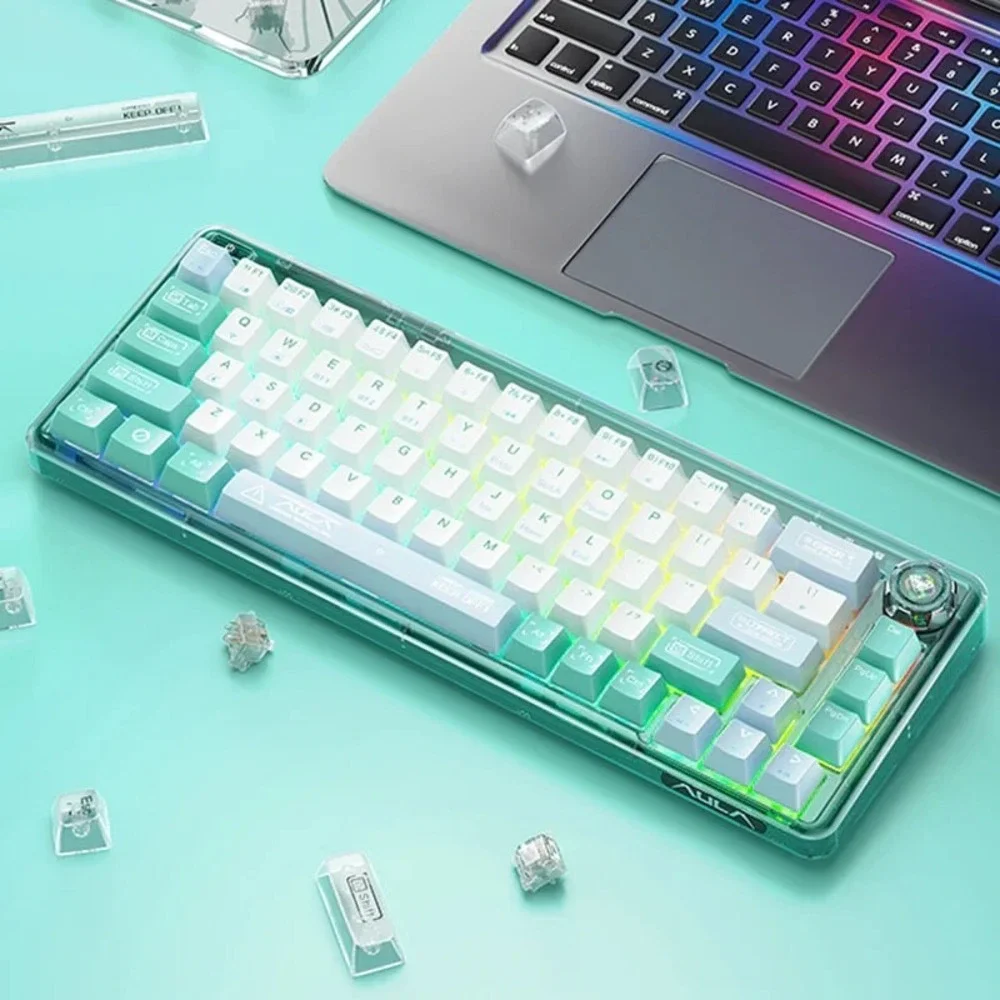 AULA F68 68-Key Tri-Mode Wireless RGB Hot-Swap Mechanical Keyboard